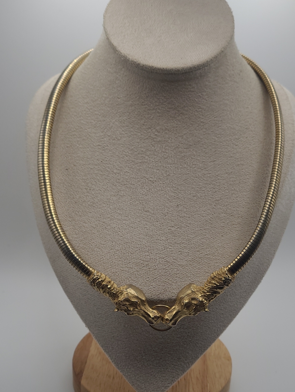 Gold-Tone Women’s Statement Horse Collar Necklace